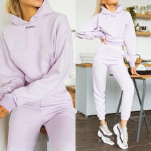 Long Sleeve Crop Sweatshirt Top And Long Pants