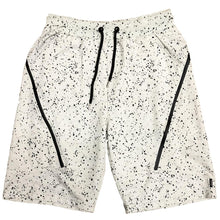 White Splatter Logo Shorts
