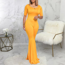 Flare Jumpsuit Bodycon Romper Long Jumpsuit