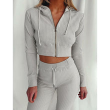 Two Piece Set Long Sleeve Crop Top Turtleneck And Pants