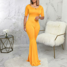 Flare Jumpsuit Bodycon Romper Long Jumpsuit
