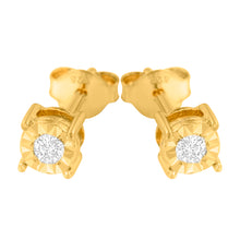 10k Yellow-Gold Plated Sterling Silver 1/10ct. TDW