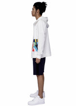 Konus Men's Zip up Hoodie With Contrast Pocket  in White
