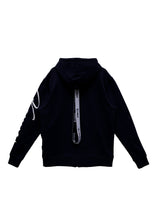 Konus Men's Mock Neck Zip Up Hoodie with Zipper Pockets In Navy