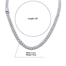 CAMEO 8MM 925 Silver Cuban Chain  | 9211841