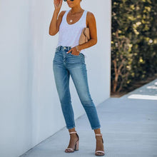 Streetwear Ladies High Waist Stretch Skinny Denim Jeans