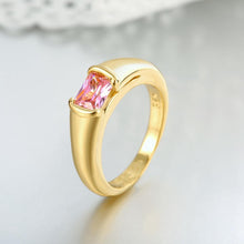 18K Gold Plated Maureen Ring made with  Crystals