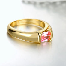 18K Gold Plated Maureen Ring made with  Crystals