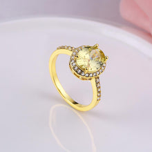 18K Gold Plated Lolita Ring made with  Crystals