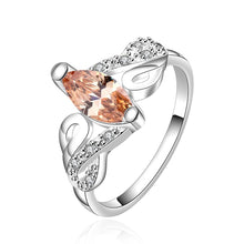 Orange Citrine  Elements Duo Micro-Pav'e Ring