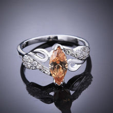 Orange Citrine  Elements Duo Micro-Pav'e Ring