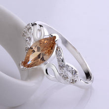 Orange Citrine  Elements Duo Micro-Pav'e Ring