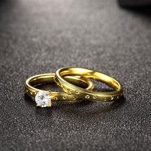 316L Stainless Steel White  Beaded Design Ring