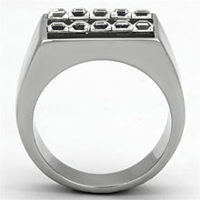 Men Stainless Steel Synthetic Crystal Rings TK1177