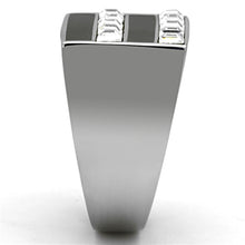 Men Stainless Steel Synthetic Crystal Rings TK1177