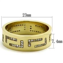 Men Stainless Steel Cubic Zirconia Rings TK2051