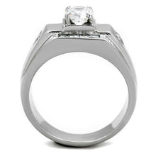 Men Stainless Steel Cubic Zirconia Rings TK2052