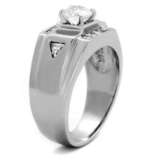 Men Stainless Steel Cubic Zirconia Rings TK2052