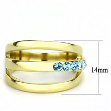Gold Stainless Steel Ring with Top Grade