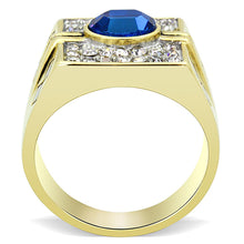 Men Stainless Steel Synthetic Crystal Rings TK752