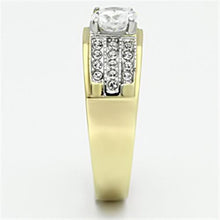 Men Stainless Steel Cubic Zirconia Rings TK759