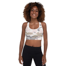 Pink Camo Padded Sports Bra