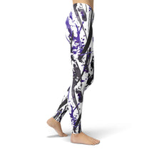Jean Blue Charcoal Marker Leggings