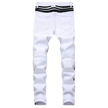 Men's ripped stretch slim jeans