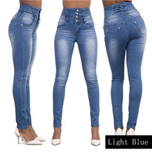 Denim Pencil Pants Top Band Stretch