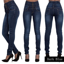 Denim Pencil Pants Top Band Stretch