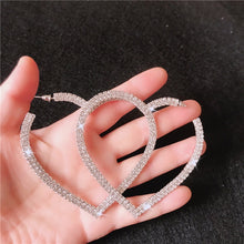 Bijoux Geometric Rhinestones Earrings Statement Jewelry Party Gifts
