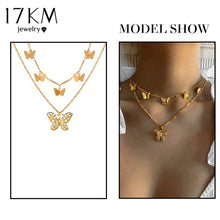 Gold Necklaces For Women Multilayer Fashion Pearl Pendants