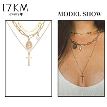 Gold Necklaces For Women Multilayer Fashion Pearl Pendants
