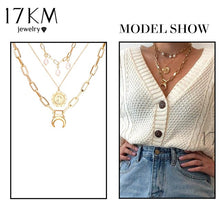 Gold Necklaces For Women Multilayer Fashion Pearl Pendants