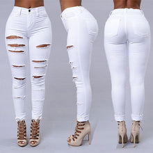 Ripped jeans fashion street casual pencil pants