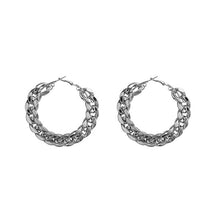 Circle Round Metal Hoop Eearrings