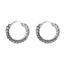 Circle Round Metal Hoop Eearrings