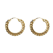 Circle Round Metal Hoop Eearrings