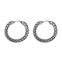 Circle Round Metal Hoop Eearrings