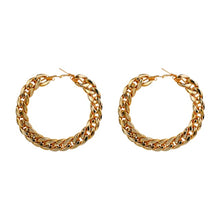 Circle Round Metal Hoop Eearrings