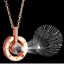 Letter Necklace 100 Languages Projection