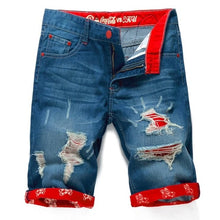 Ripped Short Bermuda Mens Jeans