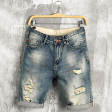 Ripped Short Bermuda Mens Jeans
