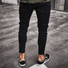 Black Skinny Jeans Ripped Slim Fit
