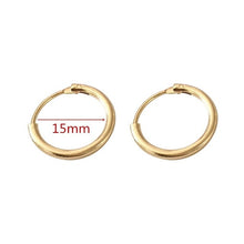 Circle Hoop Earrings Simple for Women Jewelry