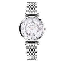 Luxury Diamond Ladies Stainless Steel Silver Watch