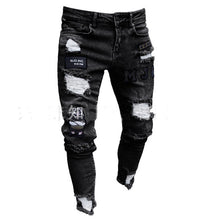 Stretchy Ripped Skinny Print High Quality Jeans