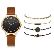 5pcs Set Luxury Leather Women Watch