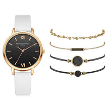 5pcs Set Luxury Leather Women Watch