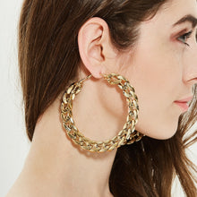 Circle Round Metal Hoop Eearrings